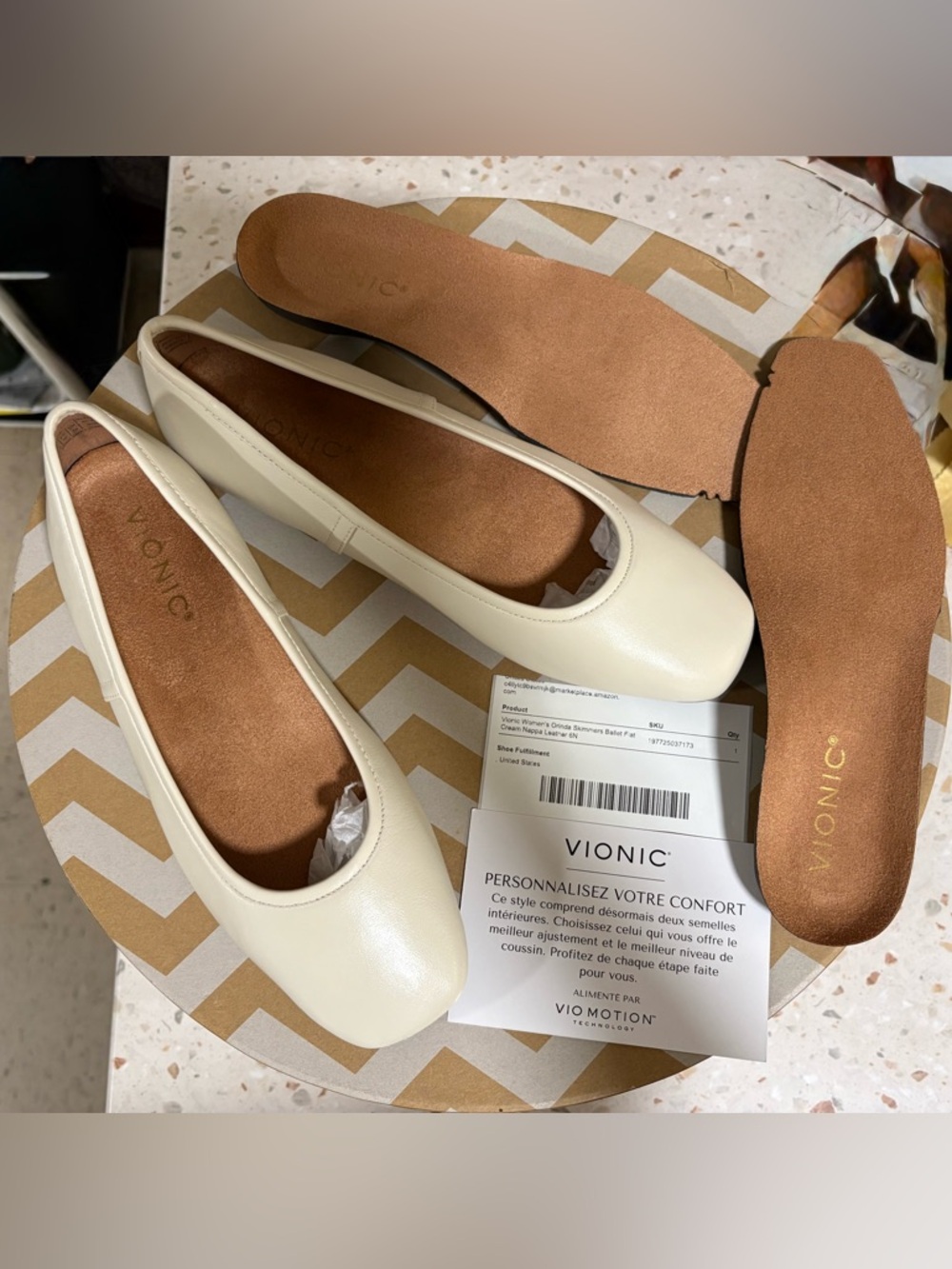 Vionic Orinda Square Toe Ballet Flat 
Size 6 NEW - Picture 14 of 17